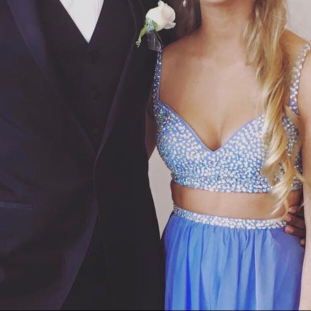 Two-piece prom dress